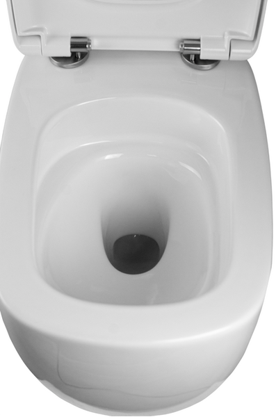  Унитаз подвесной безободковый (Торнадо) HOLLER SLOPE (510*340*365мм, сиденье дюропласт, микролифт) белый