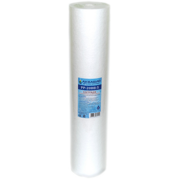 Картридж Аквабио Big Blue 20 из полипропиленового волокна 5 MКМ PP-20BB-5 535114