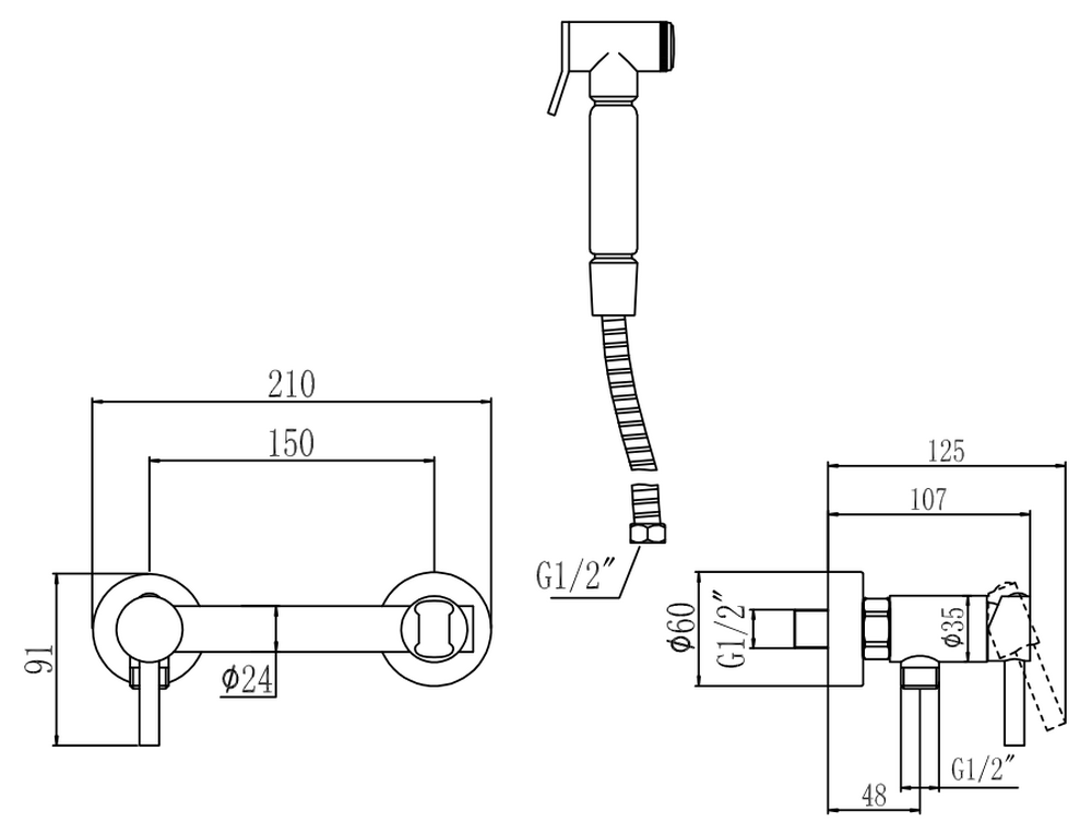 S-FXQ006С Смеситель Биде SAVOL Бронза ***