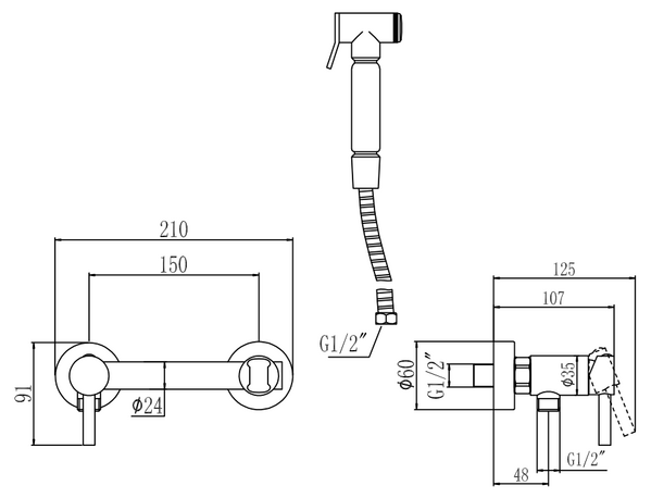 S-FXQ006С Смеситель Биде SAVOL Бронза ***