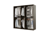 База Шкаф "Бостон" 2000 5 ств (Венге) (Боковина 2/5 ств (2 шт.), Крыша 2000/5, Фурнитура 5 ств) (4 места)