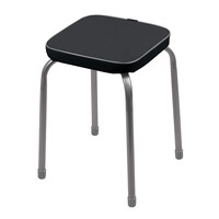 Табурет Фабрик 3 КВАДРАТ (В РАЗБОРЕ) винилискожа Черный ТФ03Р/Ч NIKA*