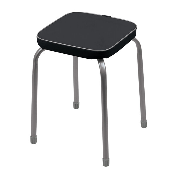 Табурет Фабрик 3 КВАДРАТ (В РАЗБОРЕ) винилискожа Черный ТФ03Р/Ч NIKA*