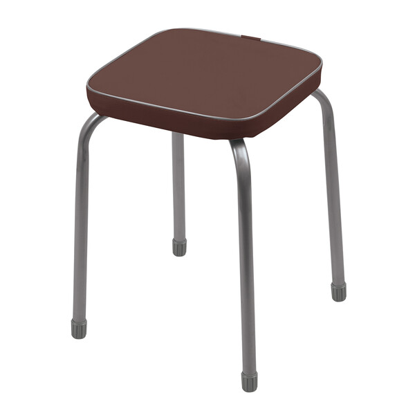 Табурет Фабрик 3 КВАДРАТ (В РАЗБОРЕ) винилискожа Коричневый ТФ03Р/К NIKA*