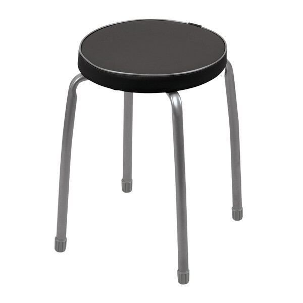 Табурет Фабрик 2 КРУГ (В РАЗБОРЕ) винилискожа Черный ТФ02Р/Ч NIKA*