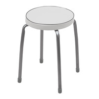 Табурет Фабрик 2 КРУГ (В РАЗБОРЕ) винилискожа Светло-серый ТФ02Р/СС NIKA*