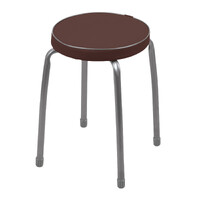 Табурет Фабрик 2 КРУГ (В РАЗБОРЕ) винилискожа Коричневый ТФ02Р/К NIKA*