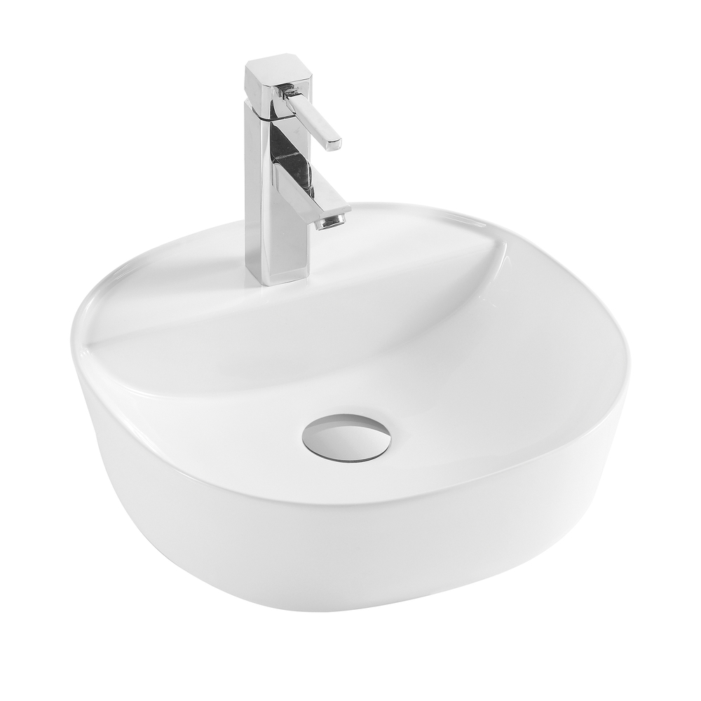  Раковина накладная HOLLER K-6242 (400*400*120мм), белая