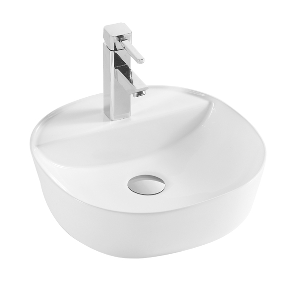  Раковина накладная HOLLER K-6242 (400*400*120мм), белая