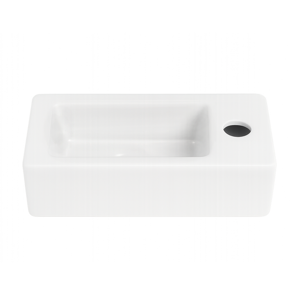 Раковина подвесная HOLLER K-6325B (370*180*90мм), белая (+ крепеж)