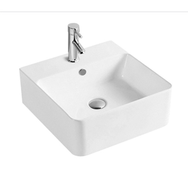 Раковина подвесная HOLLER K-6204 (400*420*155мм), белая (+ крепеж)