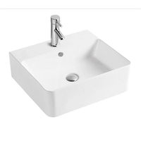 Раковина подвесная HOLLER K-6205 (460*420*155мм), белая (+ крепеж)