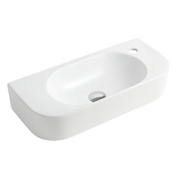  Раковина подвесная HOLLER K-6381 (620*280*130мм), белая (+ крепеж)