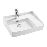 Раковина накладная HOLLER K-6294 (595*455*130мм), белая