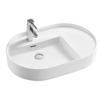 Раковина накладная HOLLER K-6295 (700*455*130мм), белая