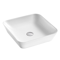 Раковина накладная HOLLER K-6344 (435*435*110мм), белая