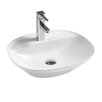  Раковина накладная HOLLER K-6332 (505*420*120мм), белая