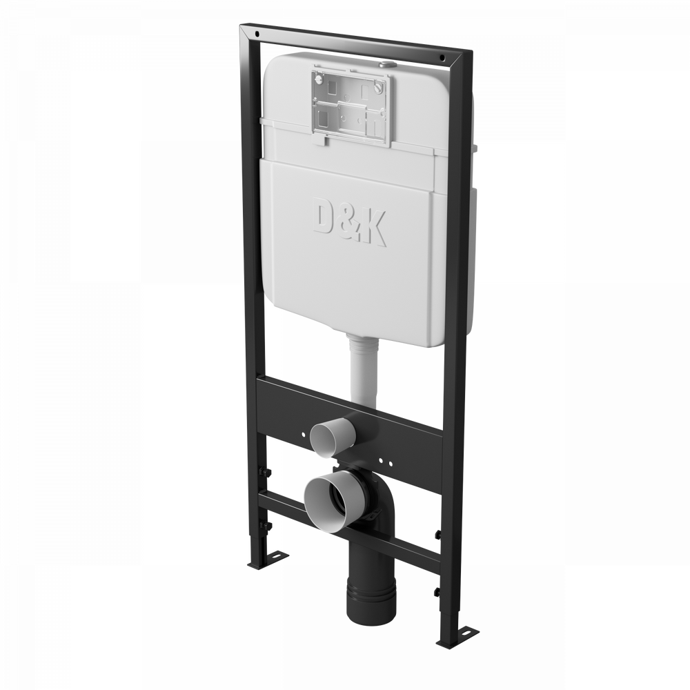  DS1391609 Комплект D&K Matrix  Унитаз DT1396016 бел. +Клавиша смыва DB1399001, хром + Инсталляция DI8055119