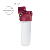 Фильтр магистральный Барьер Slim Line 10 вход 1/2 для горячей воды (без картриджа) Н105Р01