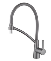 4399D-12 Смеситель Кухня LEDEME d-35 с силиконовым изливом (оруж сталь)