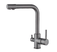 4055D-3 Смеситель Кухня LEDEME d-35 с выходом для питьевой воды (оруж сталь)