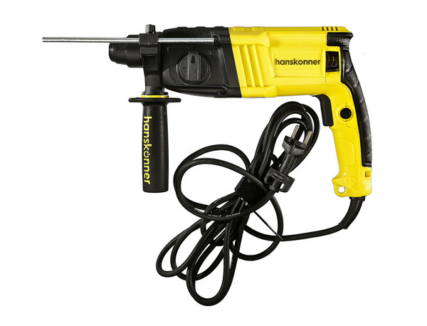 HRH0822RE Перфоратор Hanskonner, 600Вт, 22мм, 2.2Дж, 0-5500уд/мин, 3 реж, 4м рез кабель, кейс