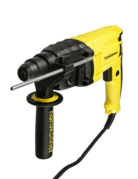 HRH0822RE Перфоратор Hanskonner, 600Вт, 22мм, 2.2Дж, 0-5500уд/мин, 3 реж, 4м рез кабель, кейс