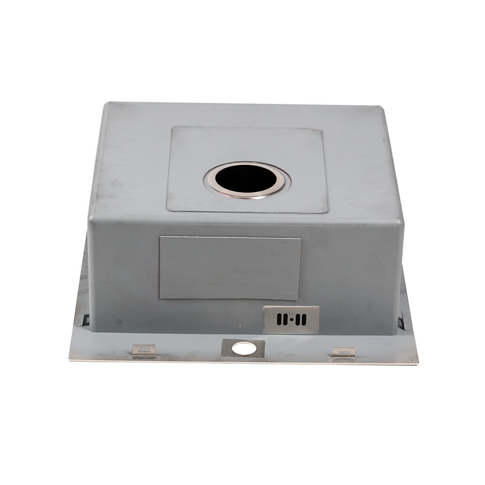 Мойка нерж врезная 500х500х200 т 3,0 САТИН R5050H (+ сифон )  AISI 304 MLN   БЕЗ КОЛЛАНДЕРА  (сифон без ведерка)