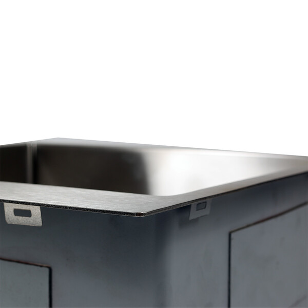 Мойка нерж врезная 500х500х200 т 3,0 САТИН R5050H (+ сифон )  AISI 304 MLN   БЕЗ КОЛЛАНДЕРА  (сифон без ведерка)