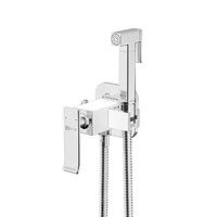 LM5820CW Contest Смеситель с гигиеническим душем, встраиваемый, хром/белый LEMARK