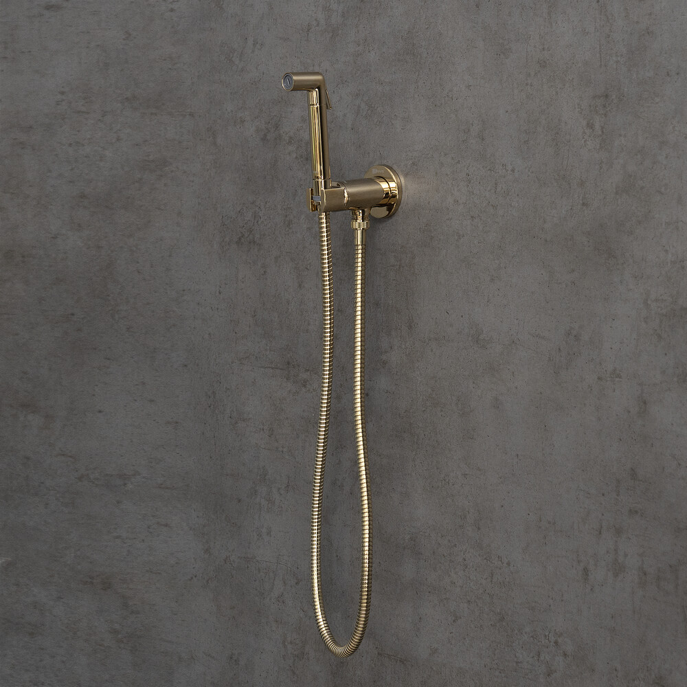 LM7171G Solo Смеситель с гигиеническим душем, встраиваемый, золото LEMARK