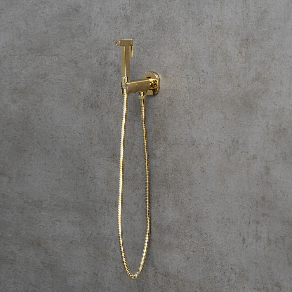 LM7172G Solo Смеситель с гигиеническим душем, встраиваемый, золото LEMARK