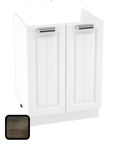 Шкаф нижний мойка (тумба) 600 Дуб кальяри фасад МДФ 2 кор.(Н/М600д.к Ф40вен)