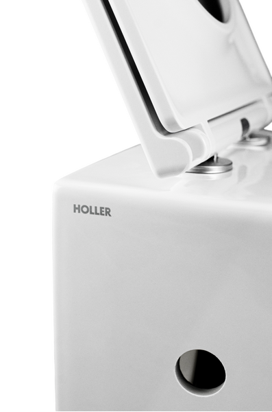  Унитаз подвесной безободковый HOLLER WALL BIDET  (530*360*350мм, сиденье дюропласт, микролифт) белый. со смесителем и функцией биде