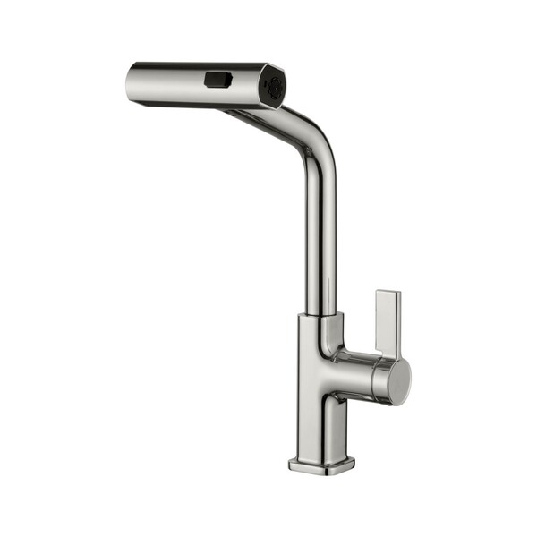  6099A-4L Смеситель Кухня LEDEME с выдвижной лейкой 4 режима (сатин)