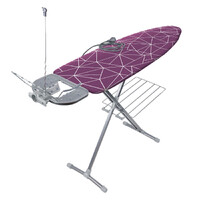 Гладильная доска "НИКА-БЕСТ" тефлон р-р 122х40см (Металлокар,полка д/белья,элек.удлин.+держ.д/пров) НБТ *