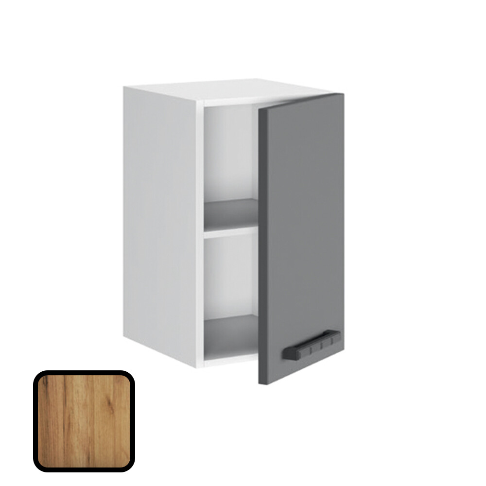 Шкаф навесной МУВИ, В7-400 ВЫСОКИЙ Дуб Крафт Золотой (707х400х290)