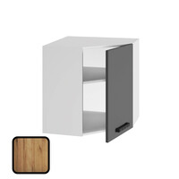 Шкаф навесной угловой МУВИ, ВУ7-600 ВЫСОКИЙ Дуб Крафт Золотой (707х600х600)