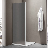 Боковая часть душ. ограждения SANTREK AQUA Iris- SP-1000-G-Chrome 1000*1850 стекло Грейп 6мм, профиль Хром 