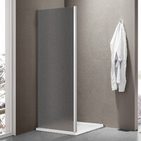 Боковая часть душ. ограждения SANTREK AQUA Iris- SP-700-G-Chrome 700*1850 стекло Грейп 6мм, профиль Хром 