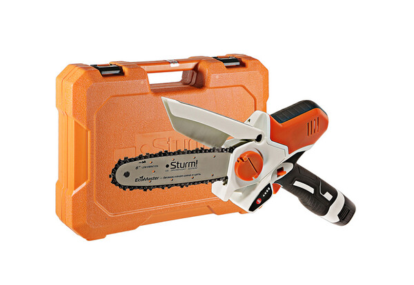 CSC1804 Пила цепная аккумуляторная БЕЗМАСЛЯНАЯ Sturm!, 16В, шина 15 см, 2х2.0 Ач, ЗУ, кейс