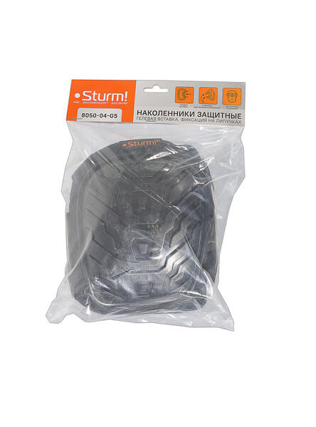 8050-04-G5 Наколенники защитные гелевая вставка, фиксация на липучках Sturm!