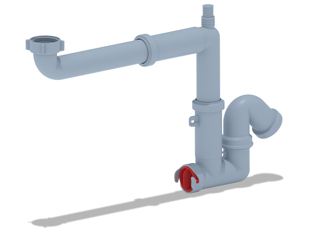 F5320 Сифон Ани 1 1/2 * 40 смещенный с отводом, без выпуска