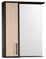 Зеркало-шкаф SANTREK HOME "ЭКОНОМ-55" (Венге/Дуб млечный) Левый 550*730*160
