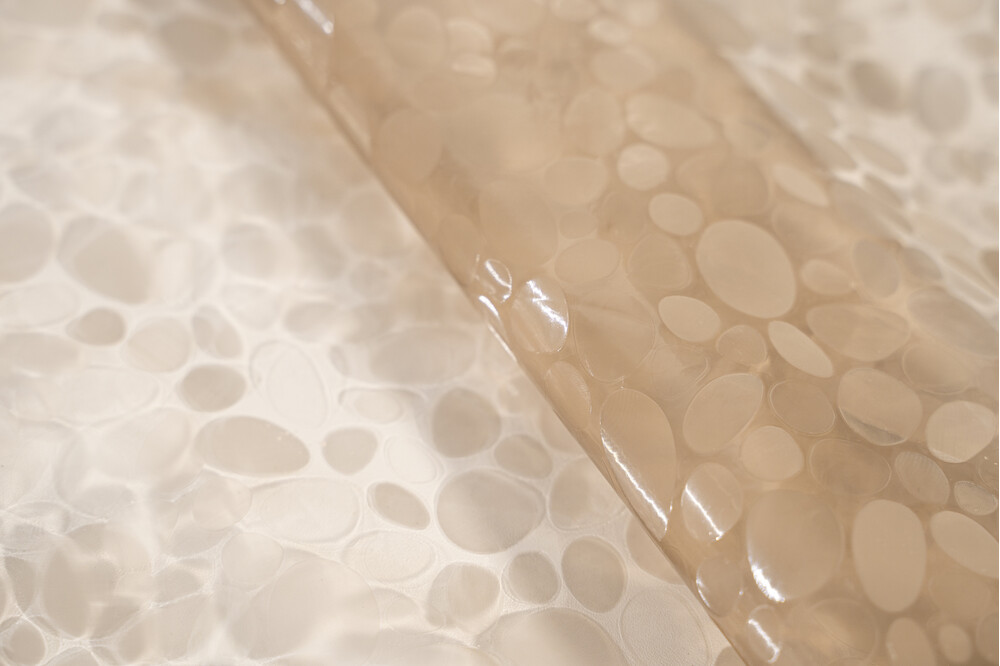 Штора д/ванн SANTREK HOME 180х180 PEVA MS1004 с кольцами 3D  бежевый