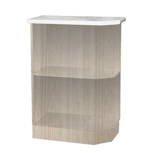 Стол-полка 300 левый цвет Ясень шимо светлый столешница Гранит SANTREK HOME (ЛДСП)