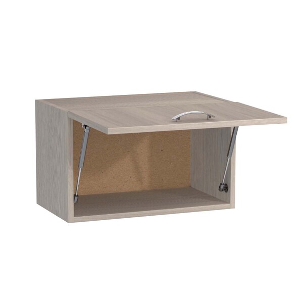 Шкаф горизонтальный над вытяжкой 60 цвет Ясень шимо светлый SANTREK HOME (ЛДСП)