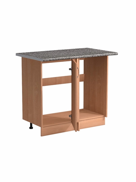 Рабочий стол угловой универсальный 100 цвет Бук столешница Гранит SANTREK HOME (ЛДСП)