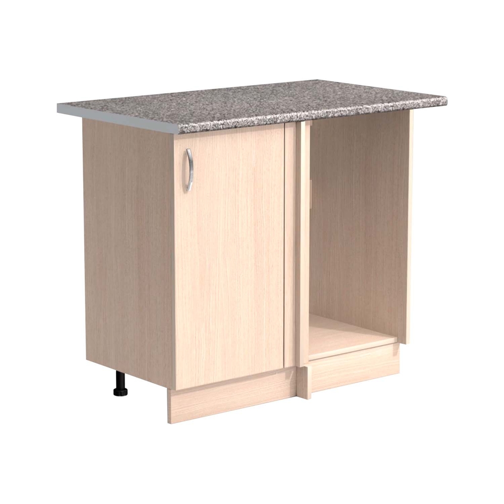 Рабочий стол угловой универсальный 100 цвет Дуб млечный столешница Гранит SANTREK HOME (ЛДСП)