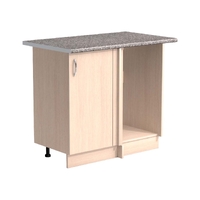 Рабочий стол угловой универсальный 100 цвет Дуб млечный столешница Гранит SANTREK HOME (ЛДСП)